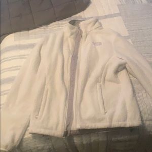 Size small white north face zip up